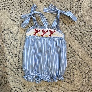 Lobster embroidered bubble